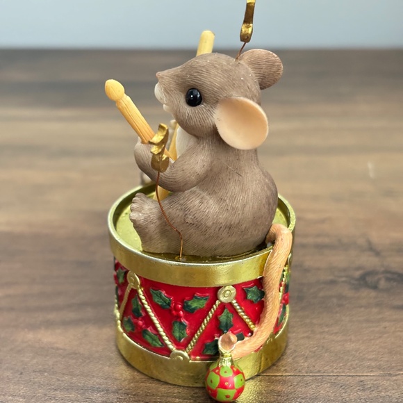 CHARMING TAILS Fitz & Floyd ENJOY THE HOLIDAY BEAT Mice Drums Figurine 87/170 - Picture 5 of 9